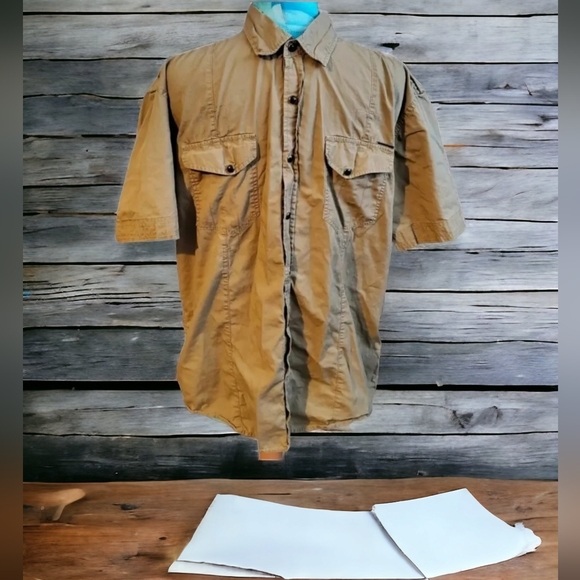Police Other - Police 883 KRIOS Shirt sand military chore utility work shortsleeve Mens 5 L
